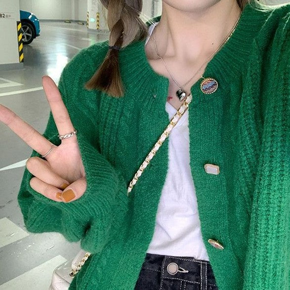 Retro Sweater Cardigan Coat