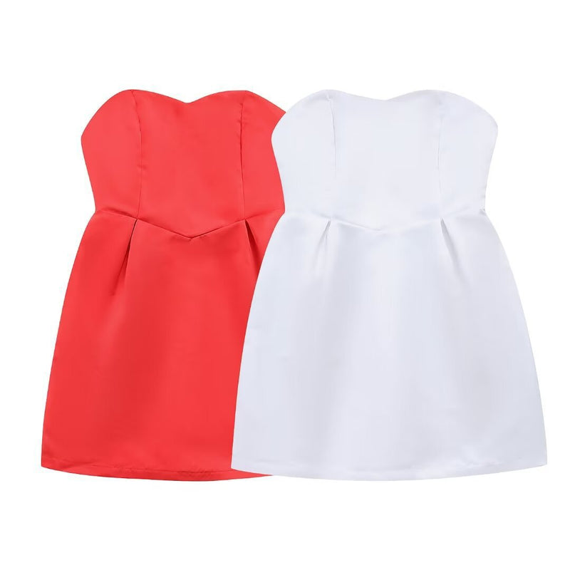 European And American Style Short Tube Top Dress