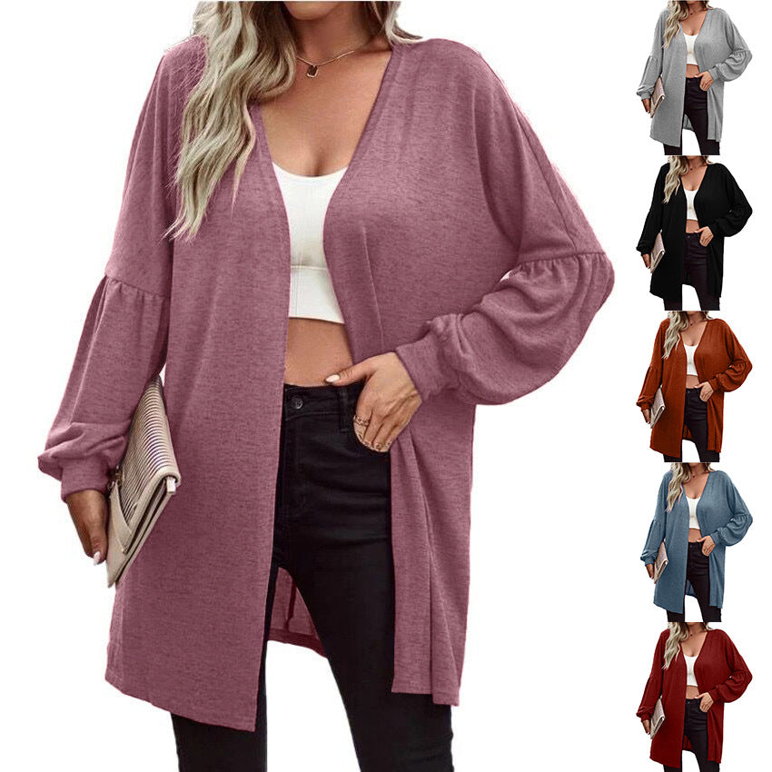 Long Sleeve Cardigan Knitted Coat