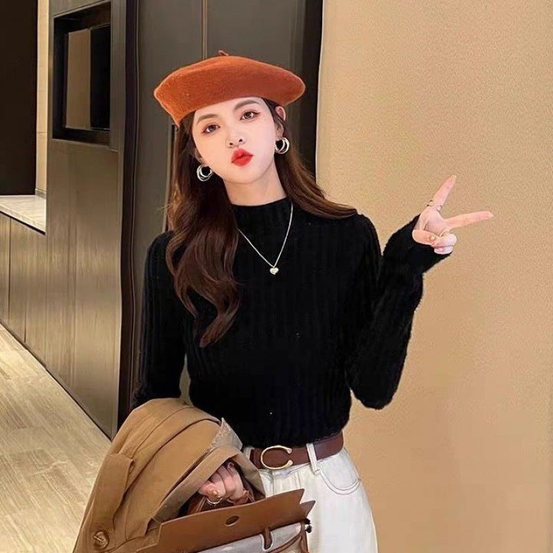 Mink Sweater Inner Thickened Bottoming Shirt