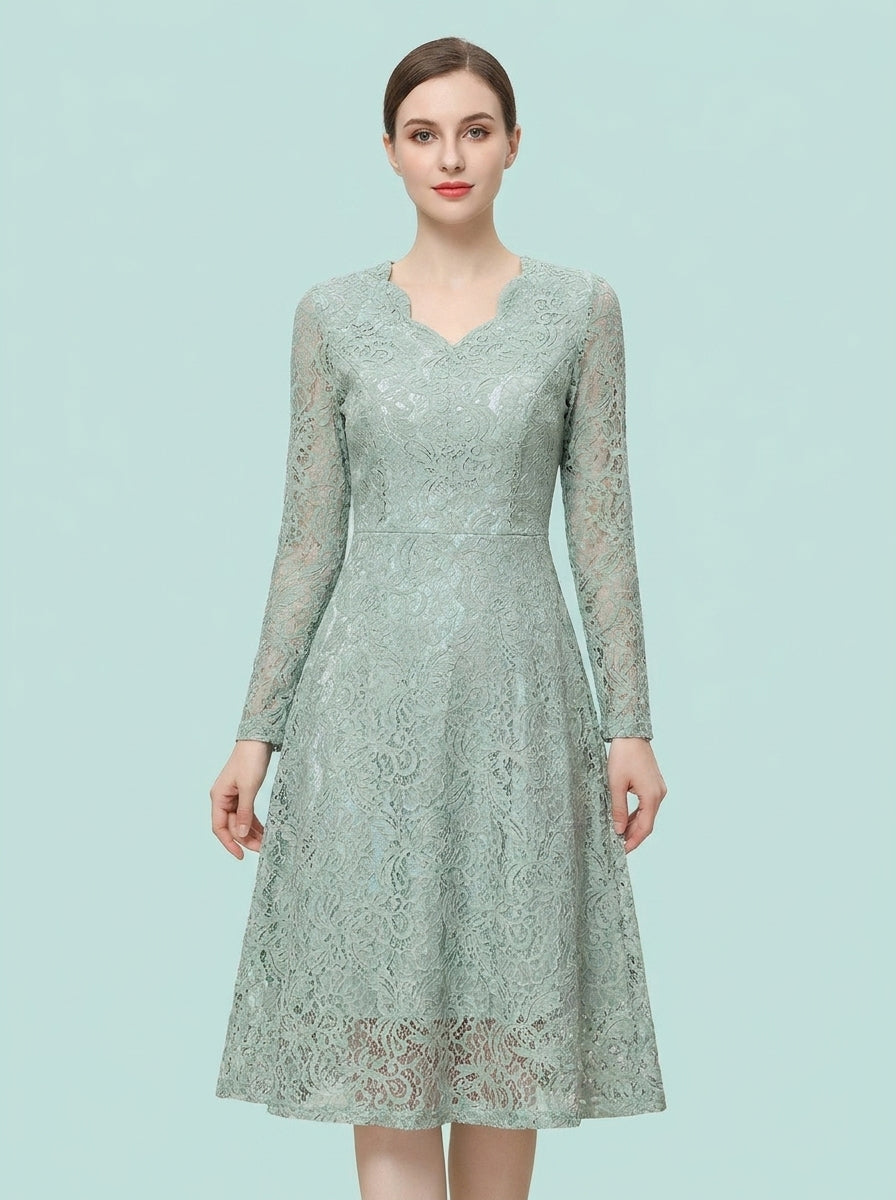Long Sleeve Lace Dress