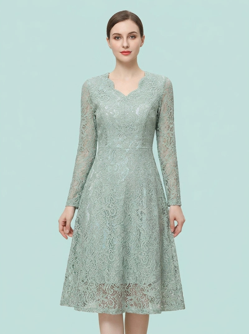 Long Sleeve Lace Dress