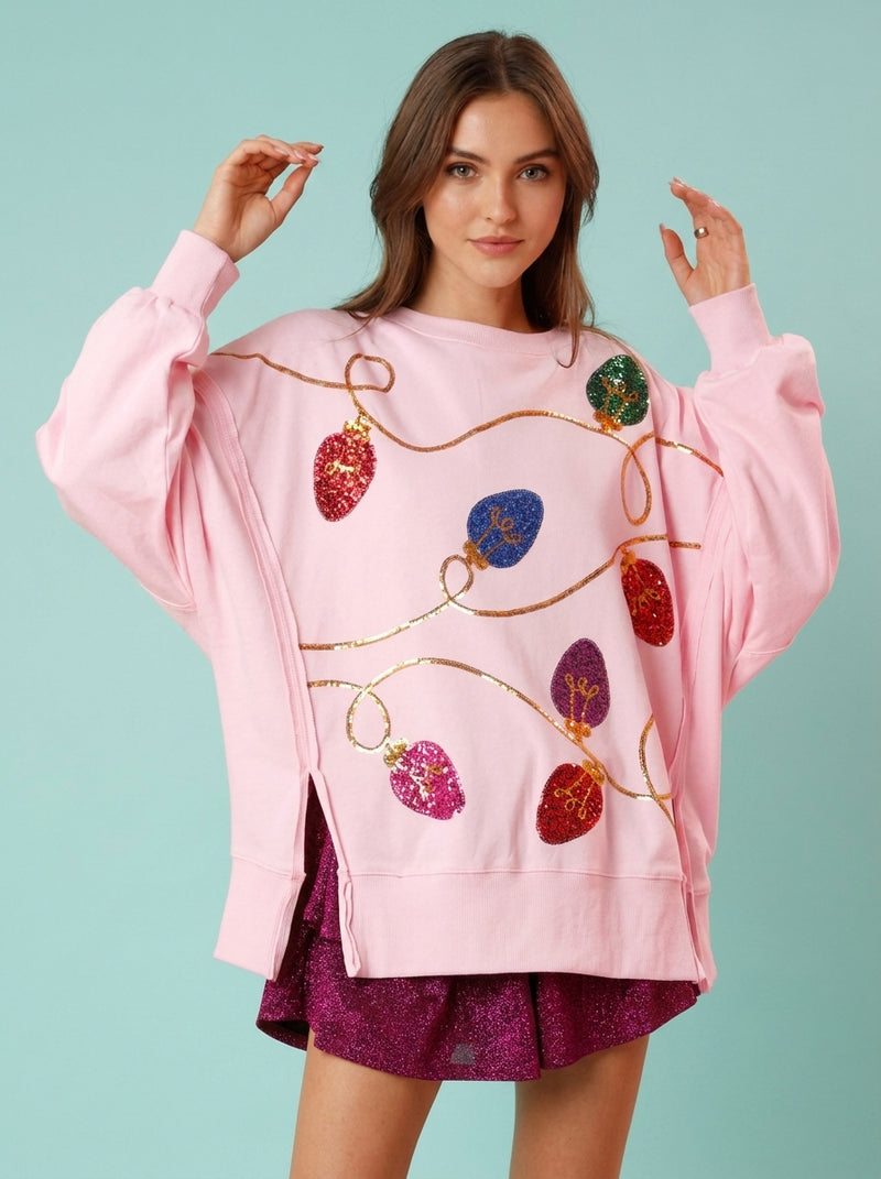 European And American Clothing Christmas Sequins Long