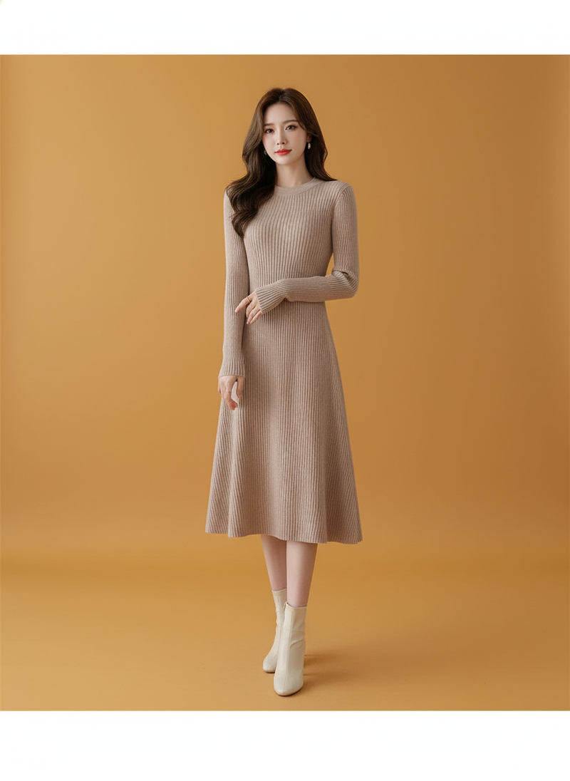 Long Sleeve French Base Dress