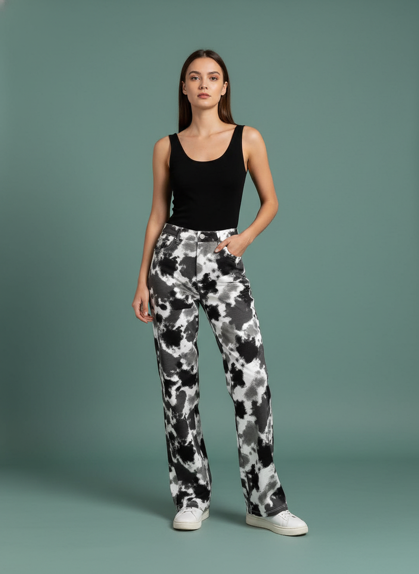 Trousers Straight Loose