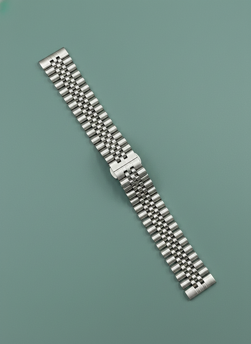 Five-bead Cow Ring Solid Stainless Steel Strap