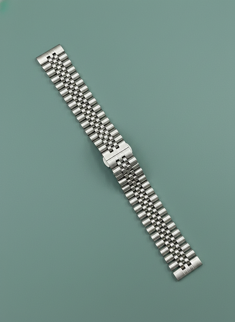 Five-bead Cow Ring Solid Stainless Steel Strap