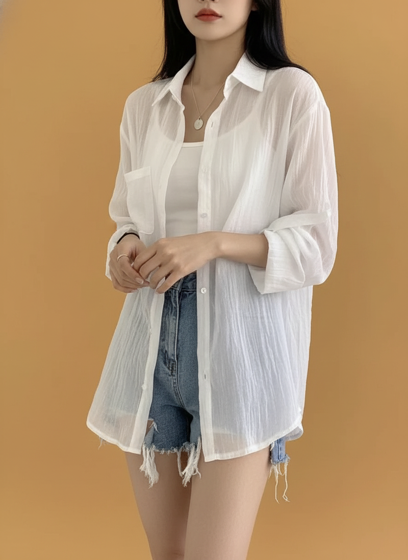 Long-sleeved Sun-proof Lightweight Blouse