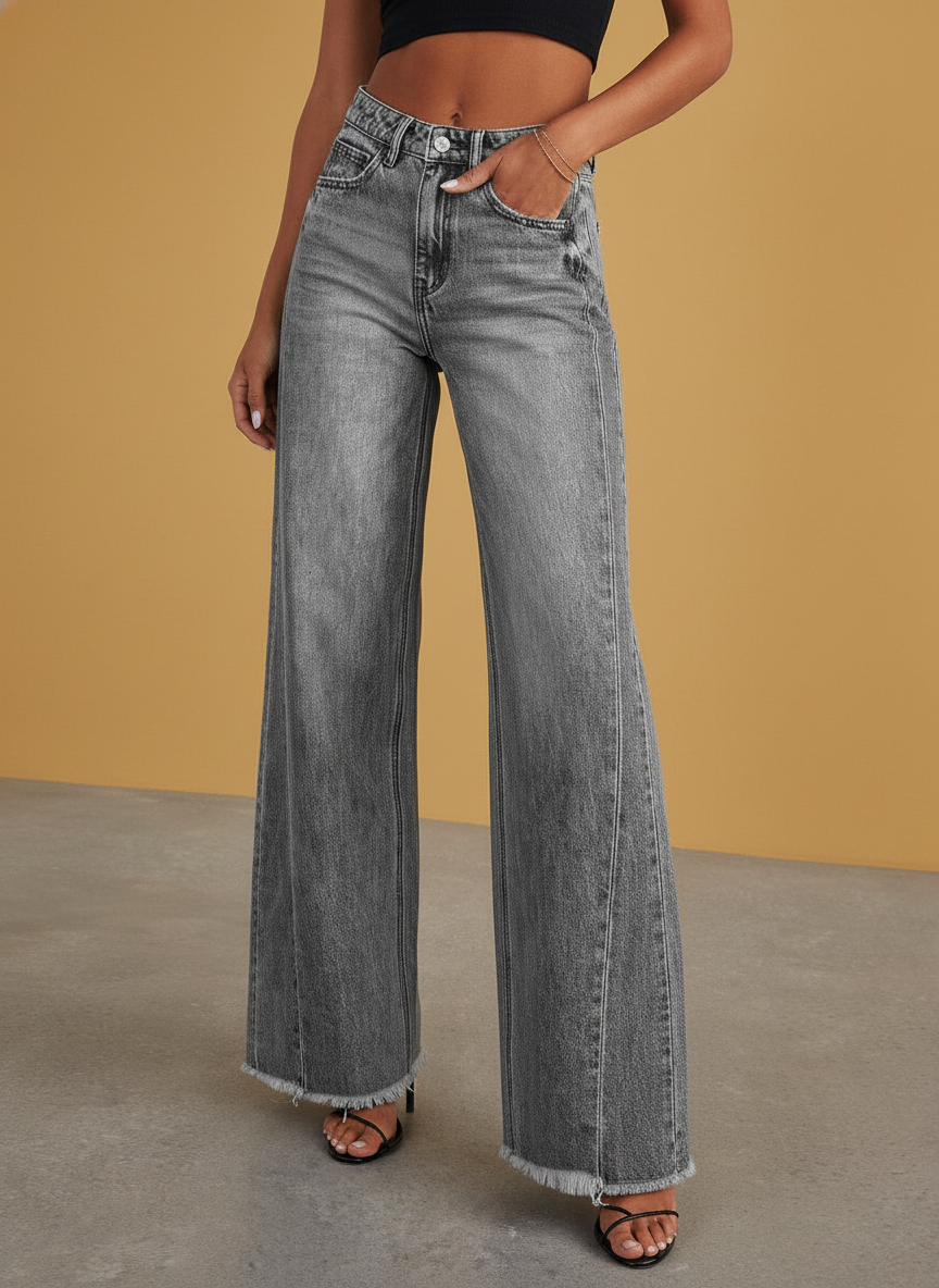 Loose Straight-leg Wide Leg Mop Pants