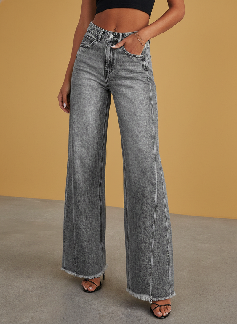 Loose Straight-leg Wide Leg Mop Pants