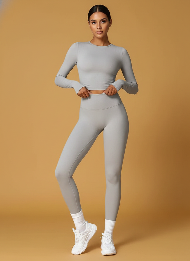 Tight-fitting Brushed Yoga Suit Quick-drying Fitness