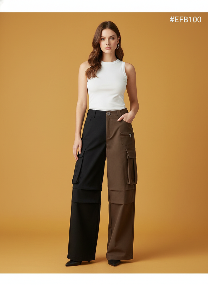Retro High Waist Multi-pocket Cargo Pants