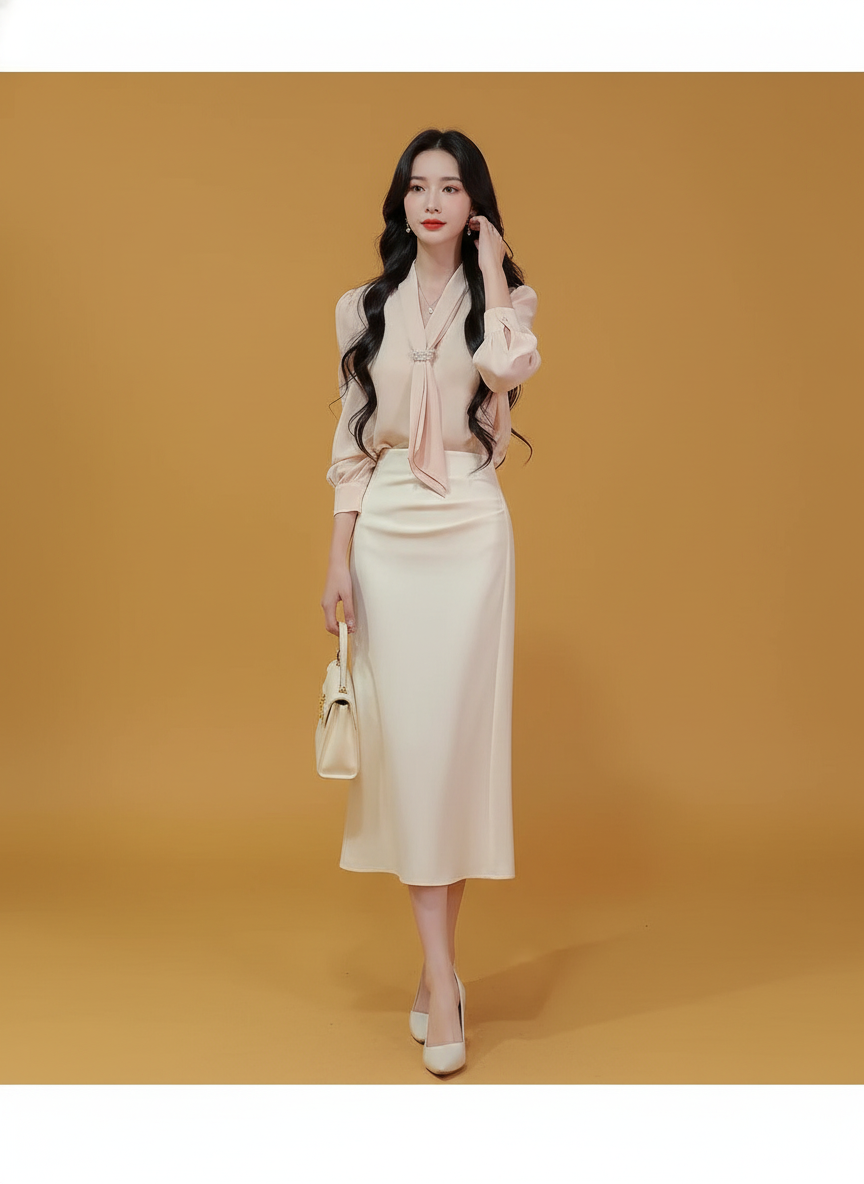 High Waist Slit Skirt