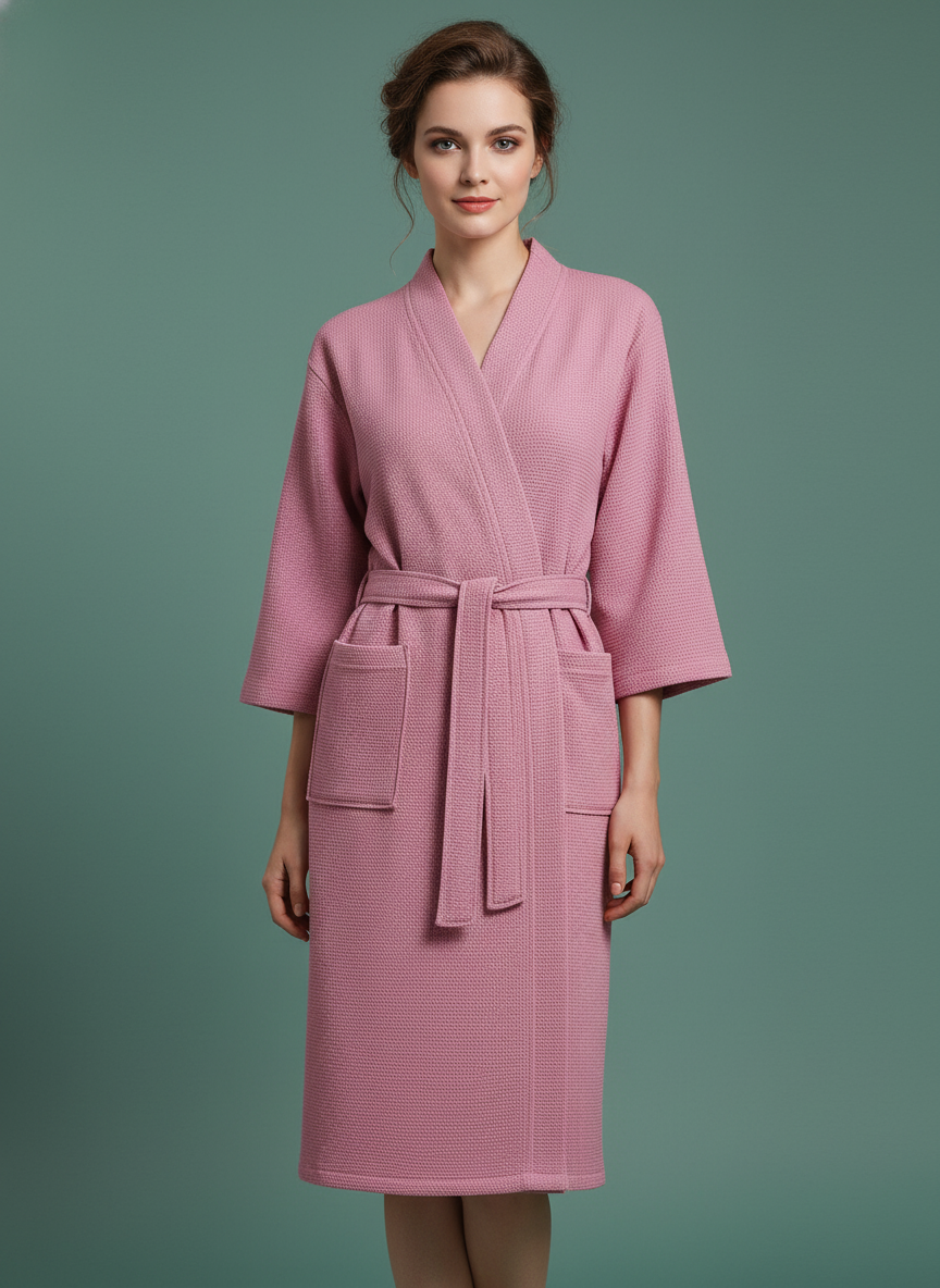Pure Cotton And Thin Bathrobe