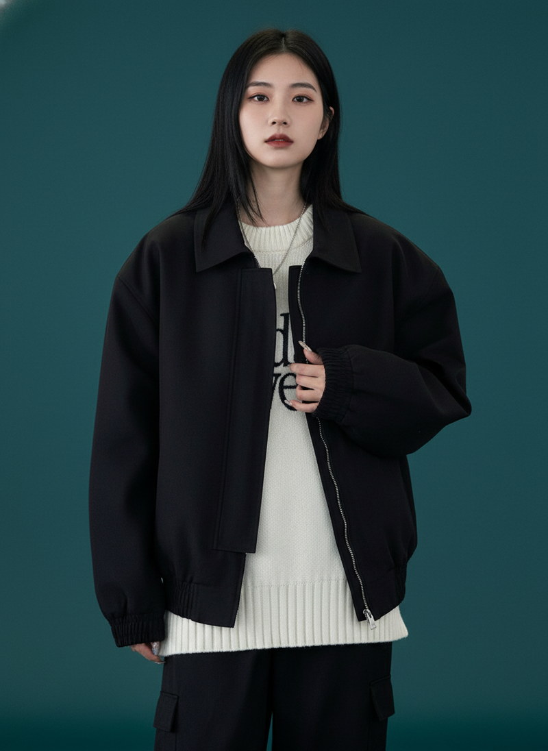 Brown Lapel Jacket Coat