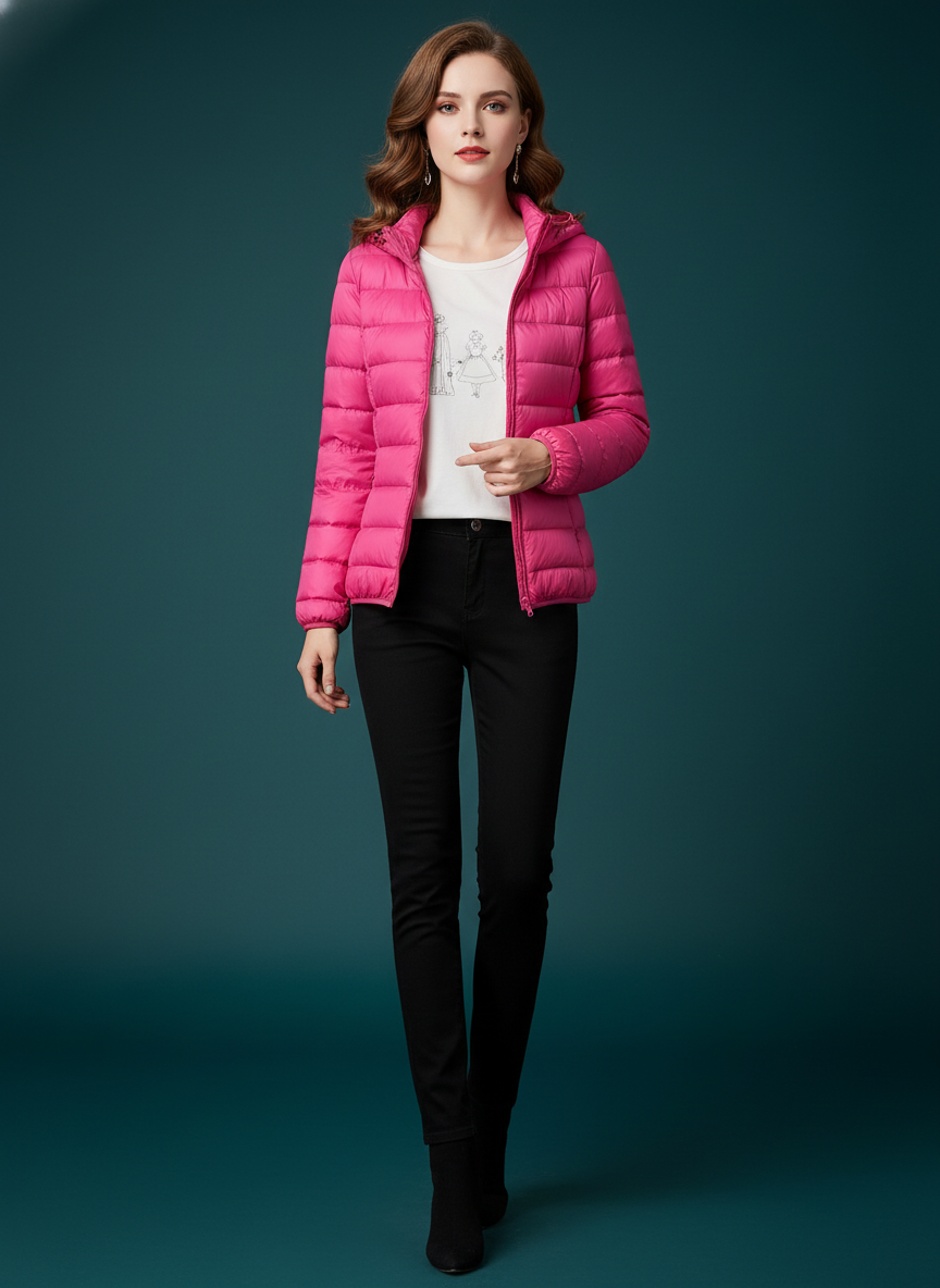 Slim Slimming Portable Short And Thin Down Jacket