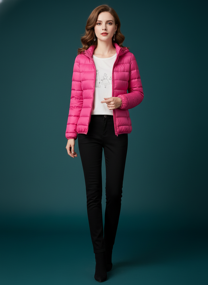 Slim Slimming Portable Short And Thin Down Jacket
