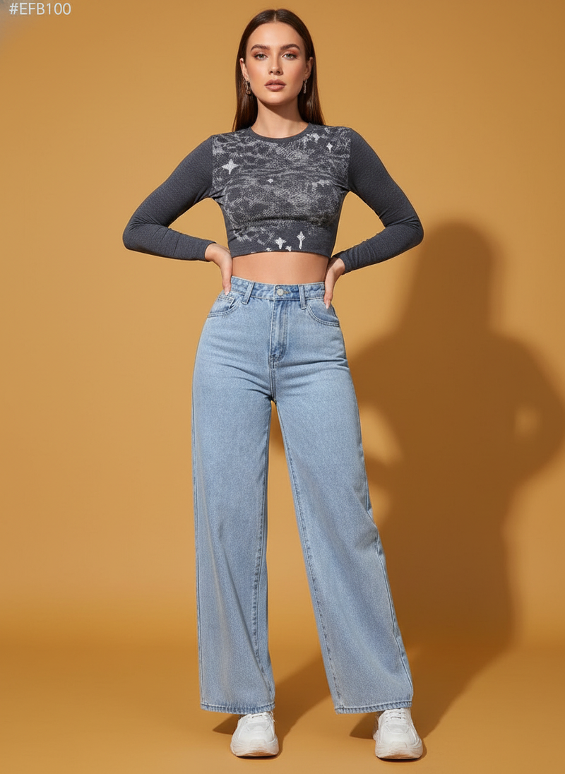 Loose Straight Wide Leg Jeans