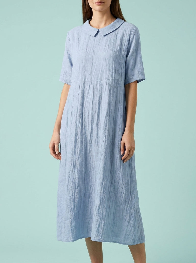 Plus Size Blouse Pocket Short Sleeve Dress