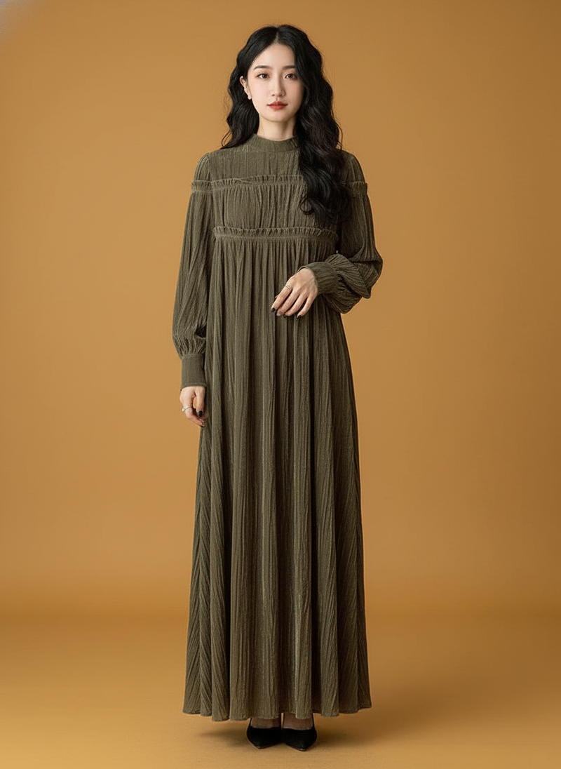 And French Vintage Velvet Dress