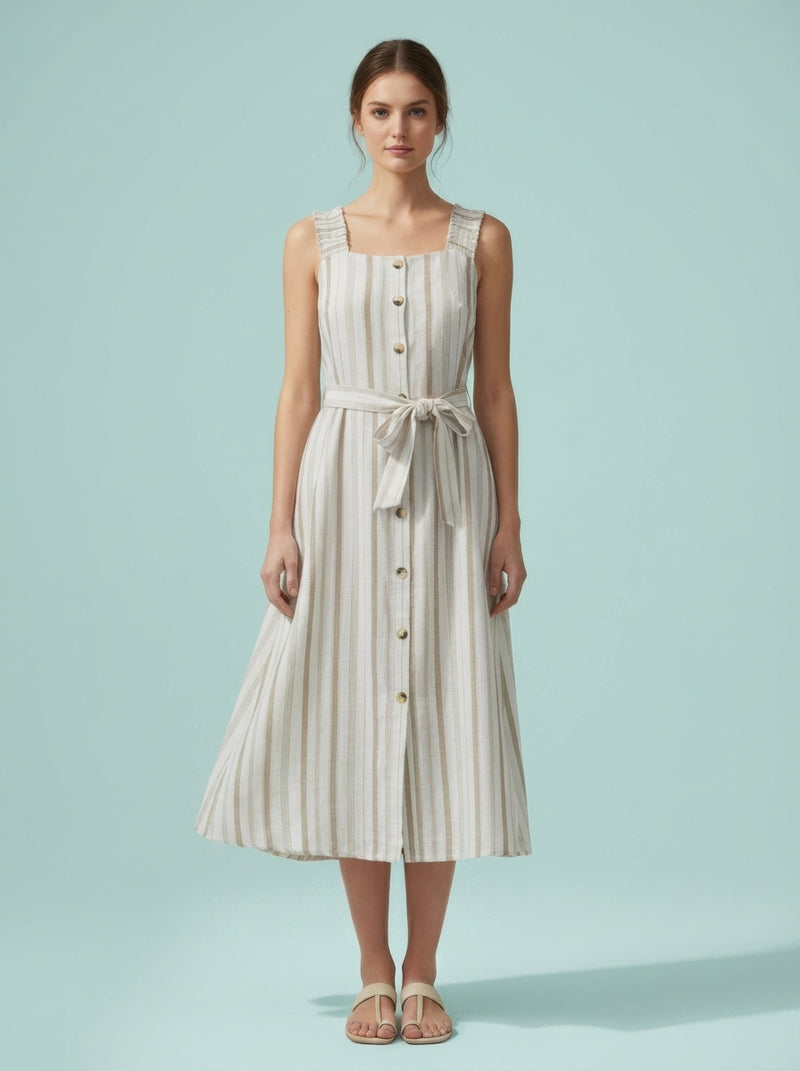 Mlle Gabrielle Striped Dress