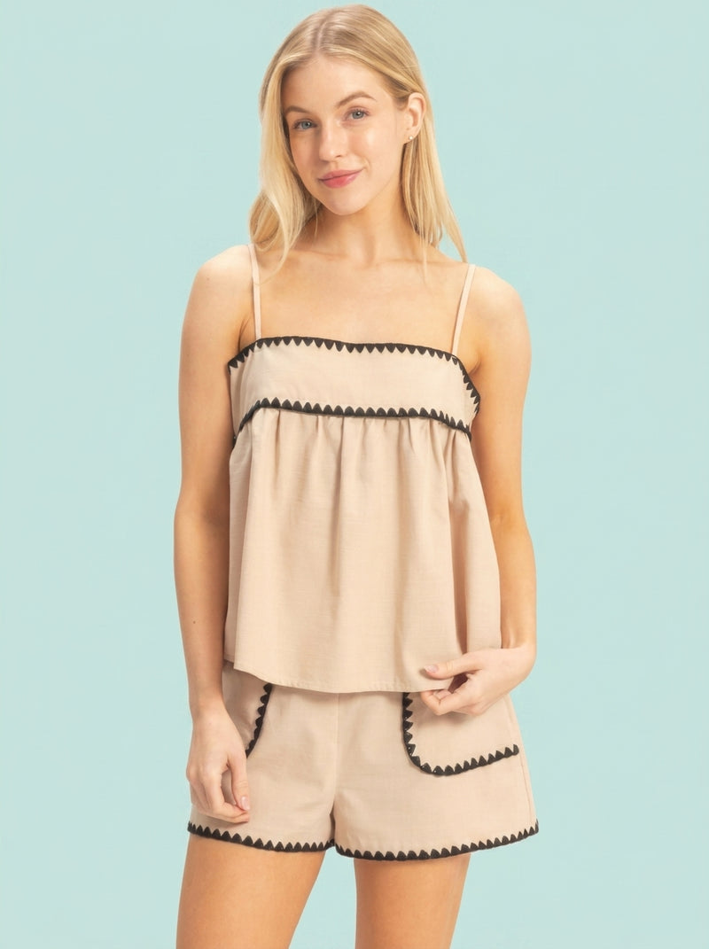 Sleeveless Babydoll Top