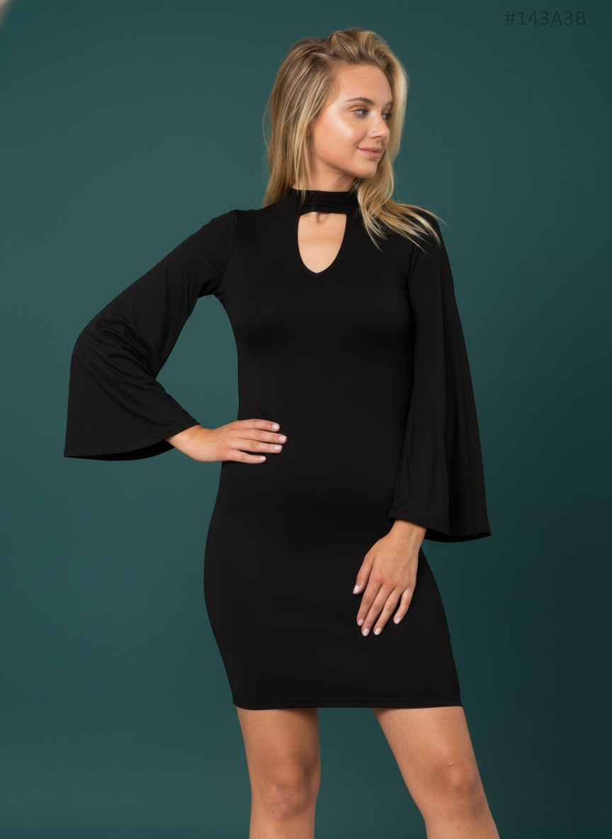 Dty Brush Knee Length Dress